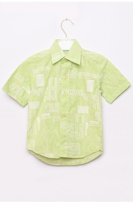 Рубашка детская мальчик салатовая 148590L
