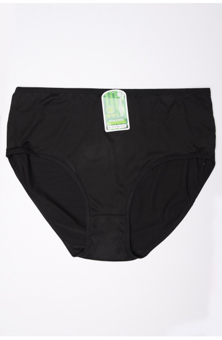 Трусы женские полубатальные черные размер XL/2XL 148657L