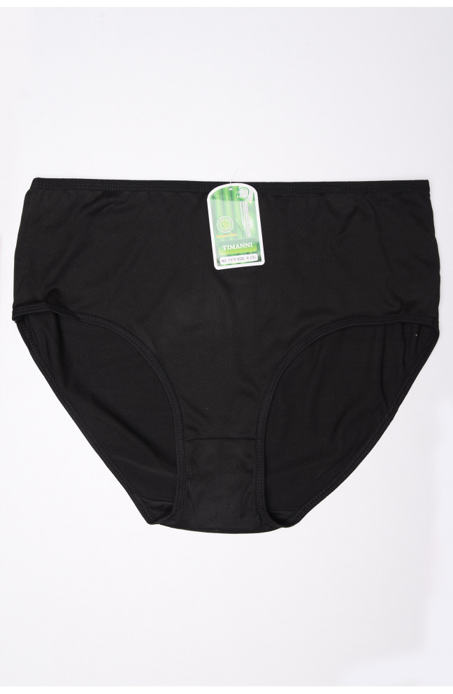 Трусы женские полубатальные черные размер XL/2XL 148657L