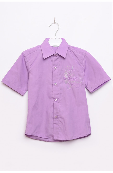Рубашка детская мальчик фиолетовая 148803L