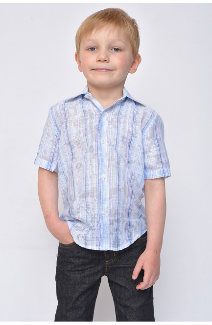Рубашка детская мальчик голубая 148970L