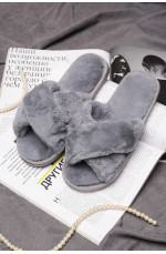 Тапочки домашние женские серые 149095L