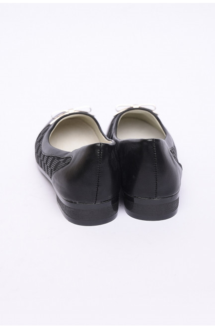 Туфли детские девочка черные искуственная кожа 150102L