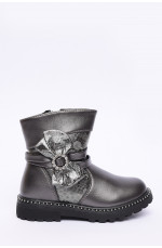 Ботинки детские демисезон коричневые на флисе 150106L