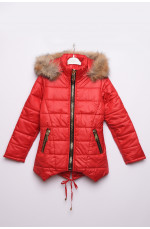 Куртка подросток зима бордовая размер 36 150334L