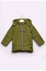Куртка детская еврозима хаки с капюшоном 150348L
