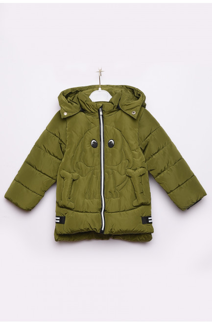 Куртка детская еврозима хаки с капюшоном 150348L