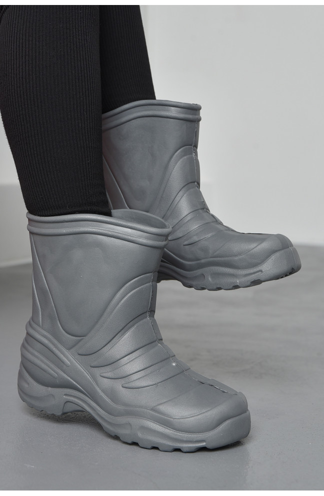 Сапоги пена детские однотонные серые 150593L