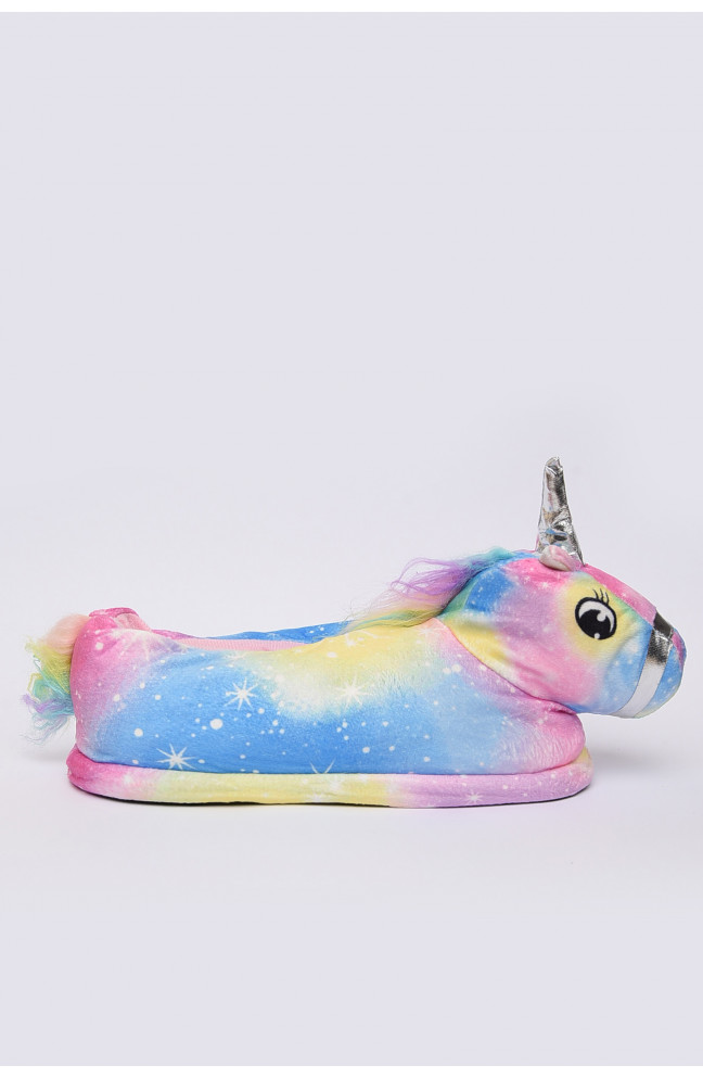 Тапочки домашние женские единорожка текстиль с синтепоновым наполнителем размер 37-39 150967L