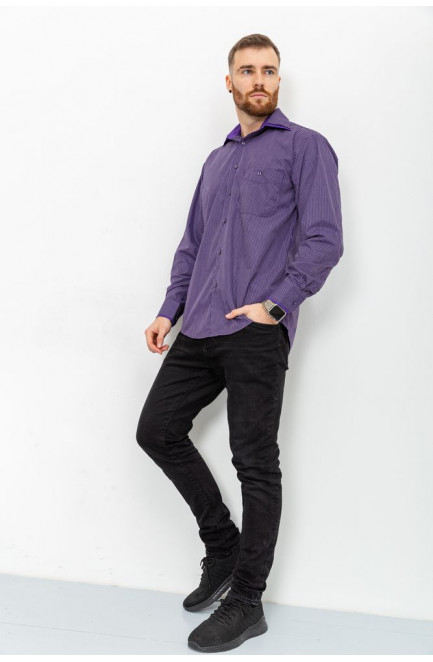 Рубашка мужская фиолетовая 151013L