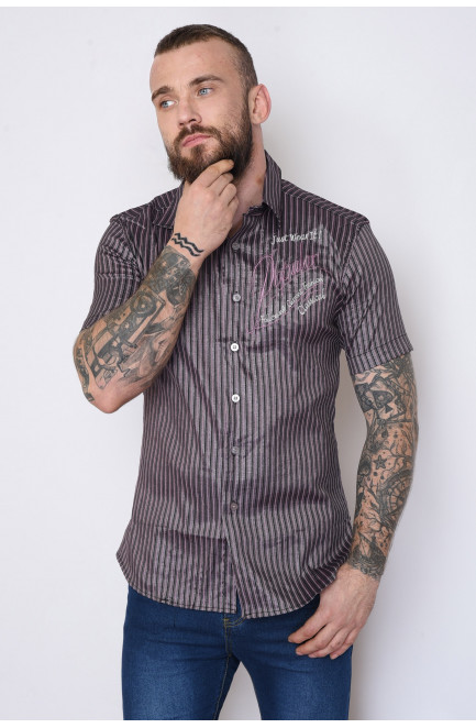 Рубашка мужская фиолетовая размер 2XL 151499L