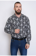 Рубашка мужская черная размер ХL 151524L