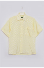 Рубашка детская мальчик желтая 151605L