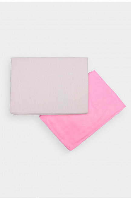Комплект постільної білизни пудра з рожевим півторка 152461L