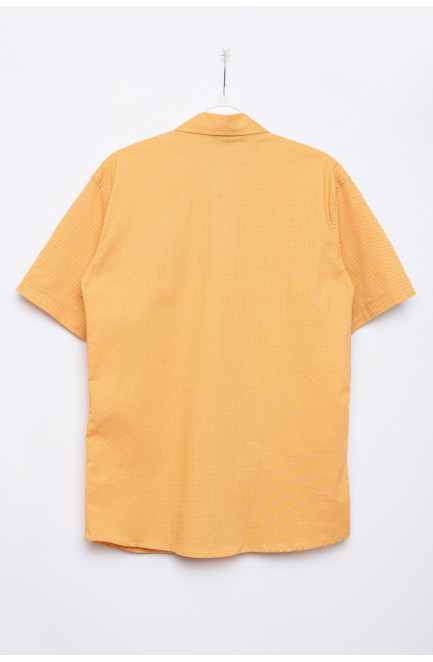 Рубашка детская мальчик оранжевая в горошек 152546L