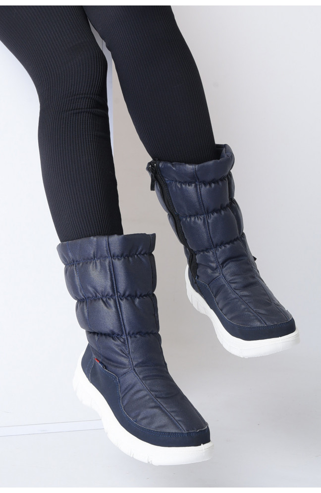 Дутики женские темно-синие на молнии размер 40 152579L