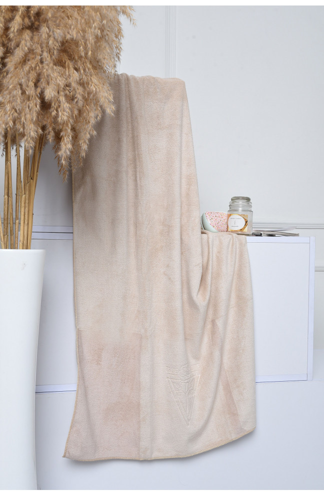 Полотенце банное из микрофибры молочного цвета 152776L