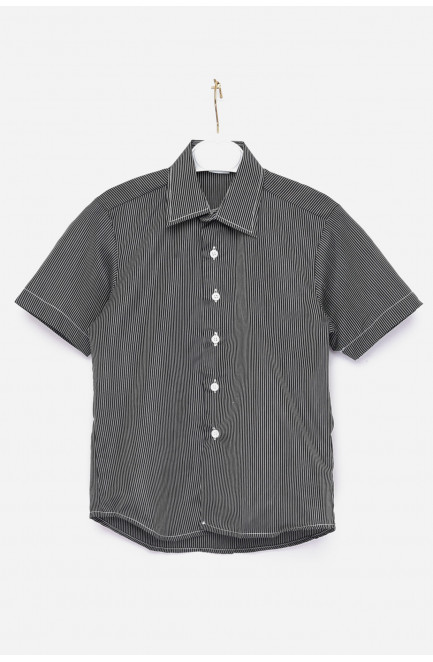 Рубашка детская мальчик черная в полоску размер 29 153104L