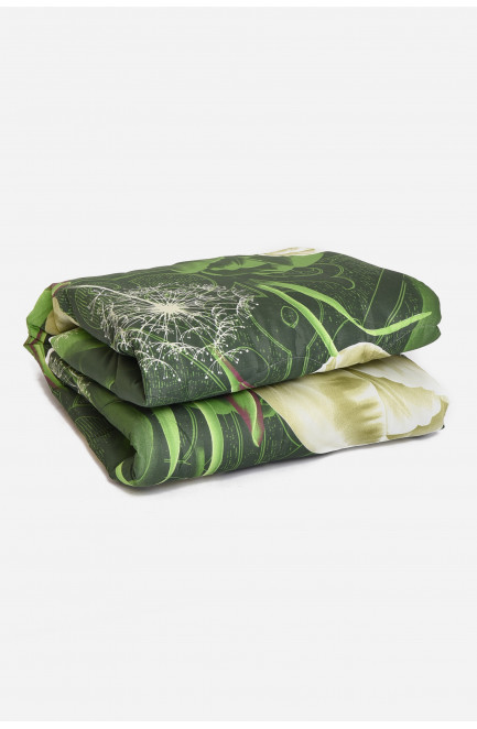 Одеяло силиконовое полуторное зеленого цвета 153356L
