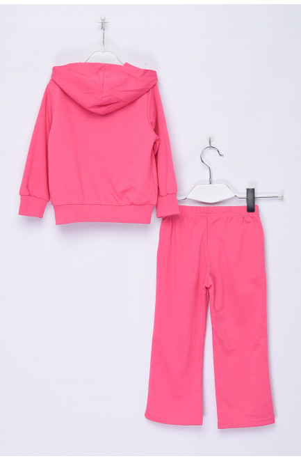 Спортивний костюм 3-ка дитячий для дівчинки з капюшоном рожевого кольору 153674L