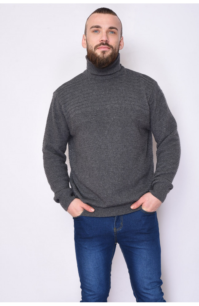 Свитер мужской зимний серого цвета 153785L