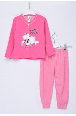 Пижама детская розового цвета с рисунком 153844L