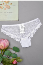 Трусы женские гипюровые белого цвета 155482L