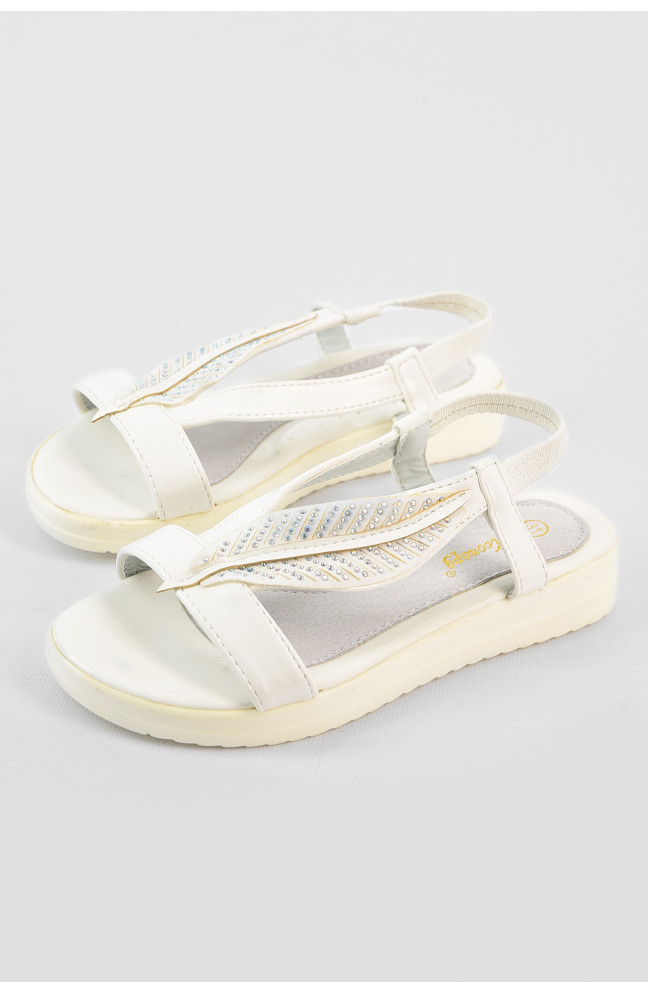 Босоножки детские белого цвета 155972L