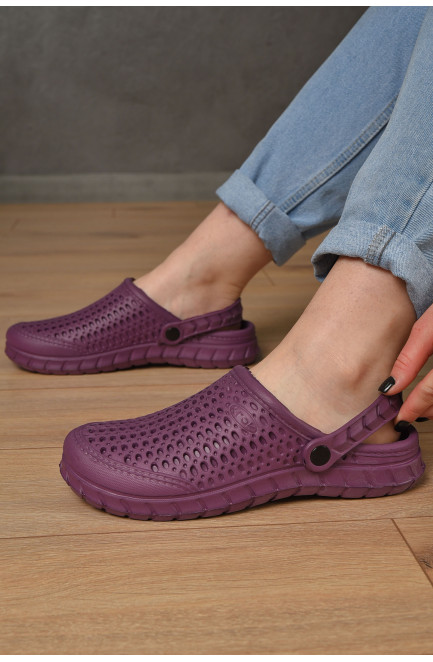 Крокси жіночі фіолетового кольору 156006L