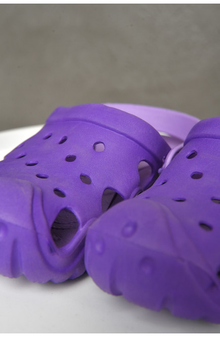 Кроксы детские для мальчика фиолетового цвета 156195L