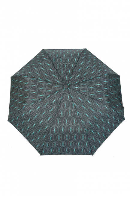 Зонт полуавтомат черно-зеленого цвета 156663L