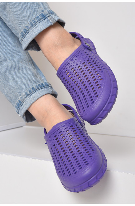 Кроксы женские фиолетового цвета 156868L