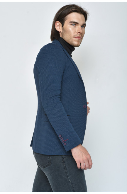 Пиджак мужской синего цвета размер 44 157161L