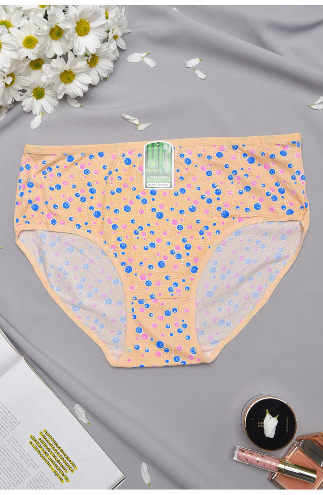 Трусы женские батальные бежевого цвета 157171L