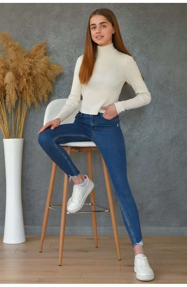 Джинсы подростковые синего цвета размер 25 157283L