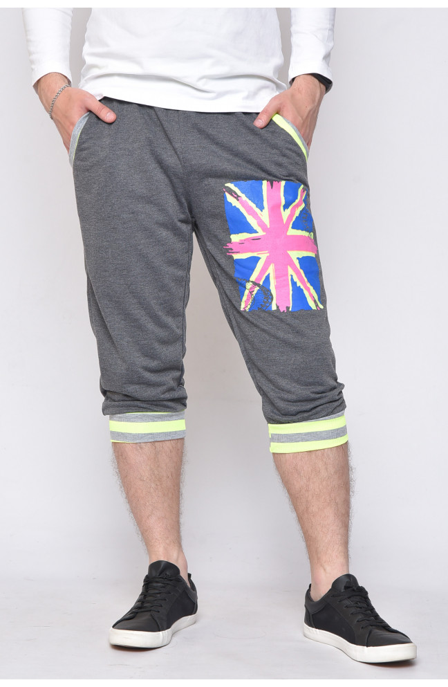 Бриджи подростковые для мальчика темно-серого цвета 157438L