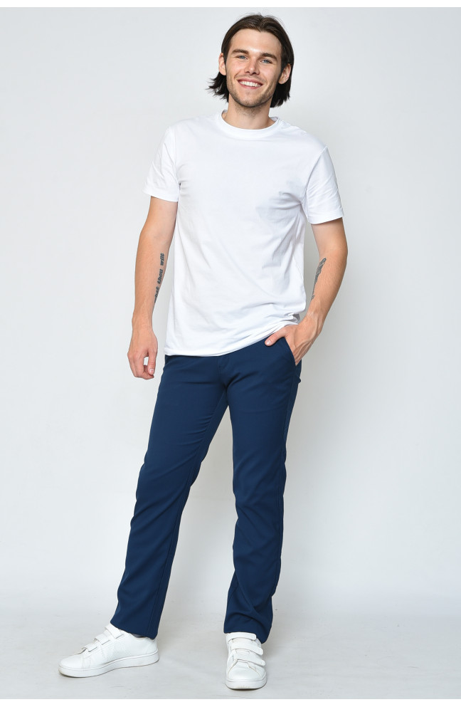 Штаны мужские синего цвета 158083L