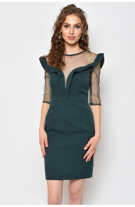 Платье женское темно-зеленого цвета 158335L