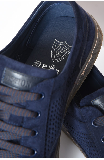 Кросівки чоловічі темно-синього кольору 158617L