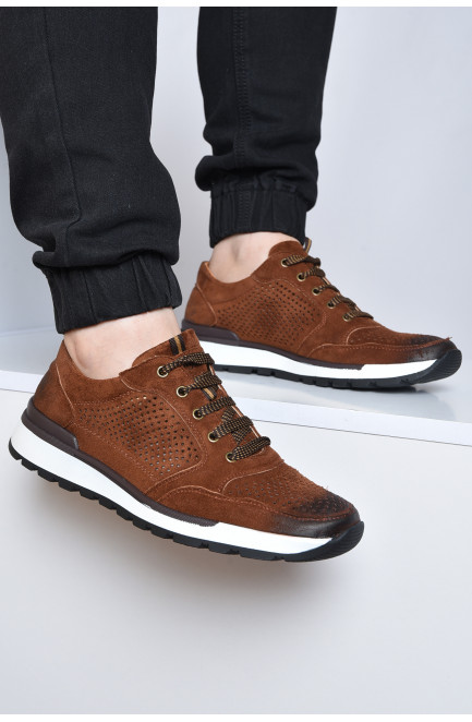 Кросівки чоловічі коричневого кольору 158623L