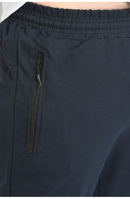 Спортивные штаны мужские темно-синего цвета 158669L