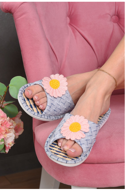 Тапочки домашние женские сиреневого цвета 158845L