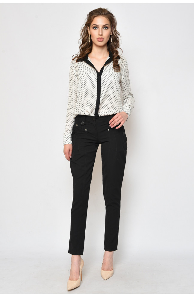 Штаны женские черного цвета размер 42 159388L