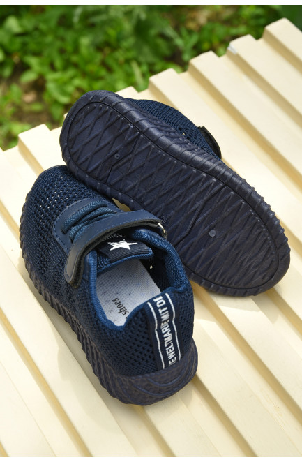 Кросівки дитячі для хлопчика темно-синього кольору 159443L