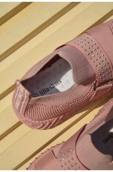 Кросівки дитячі для дівчинки рожевого кольору 159467L