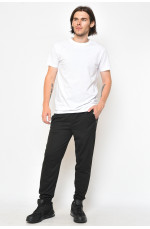 Спортивные штаны мужские черного цвета 159490L