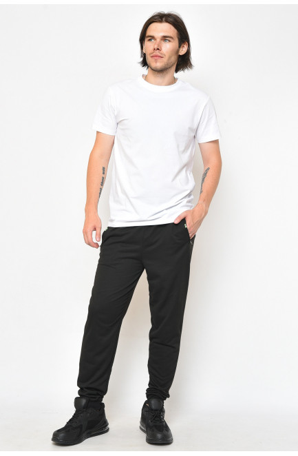 Спортивные штаны мужские черного цвета 159490L