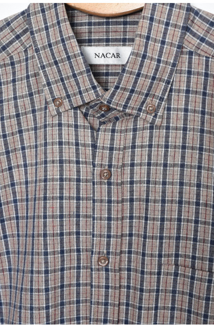 Рубашка мужская пудрового цвета 159873L