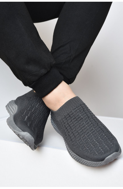Кросівки чоловічі сірого кольору текстиль 160127L
