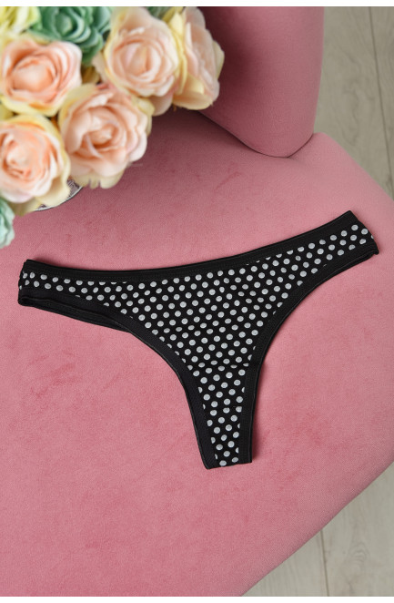 Стринги женские черного цвета размер 42 160707L